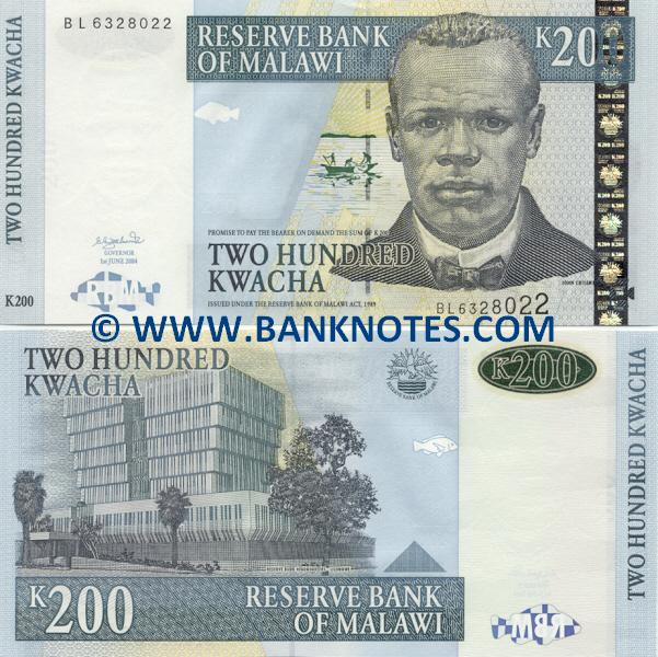 Malawi 200 Kwacha 1.6.2004 (BL63280xx) UNC