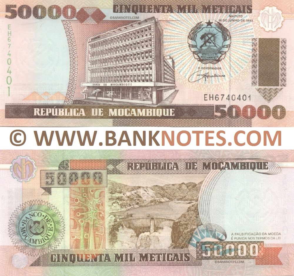 Mozambique 50000 Meticais 16.6.1993 (EH67404xx) UNC
