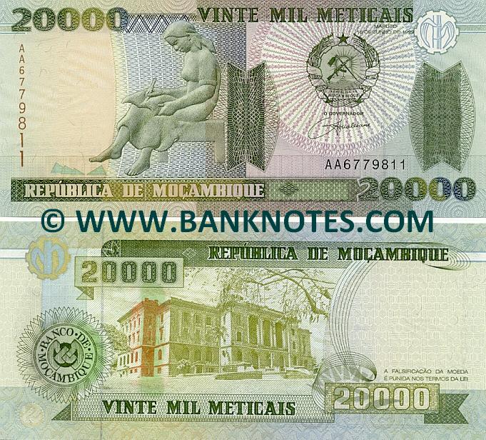 Mozambique 20000 Meticais 16.6.1999 (AA67968xx) UNC