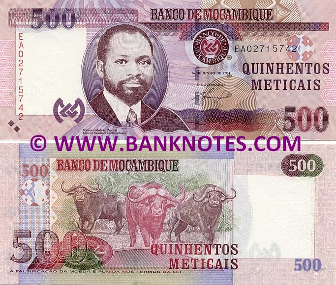 Mozambique 500 Meticais 16.6.2011 (EA02715739) UNC