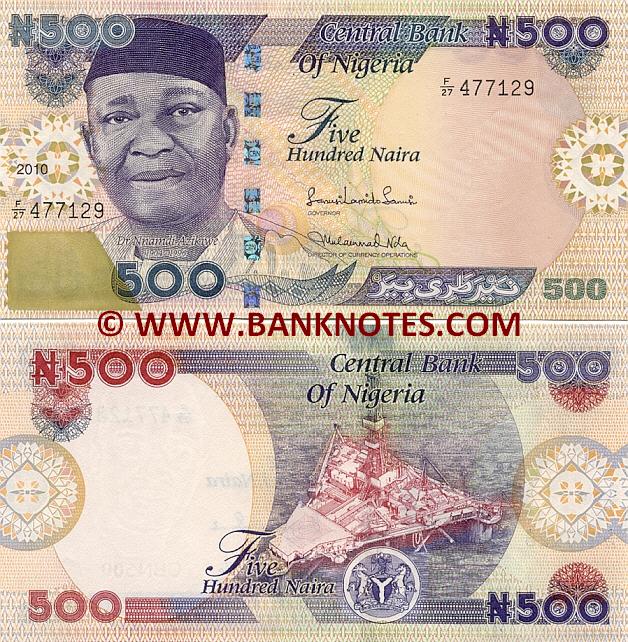 NIGERIA 500 NAIRA 2005 P 30 UNC 