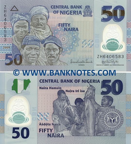 Nigeria 50 Naira 2009 (plastic) (ZH64065xx) UNC