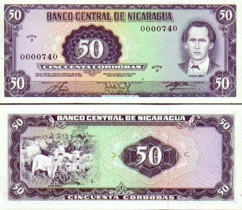 Nicaragua 50 Cordobas 1978 (D-3499997) AU-UNC