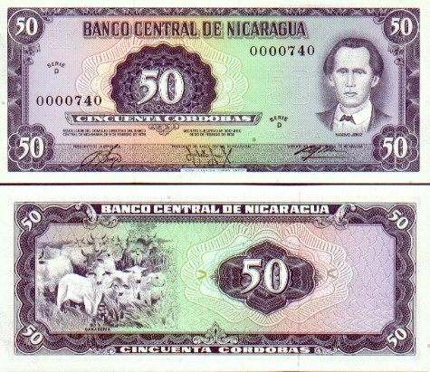 Nicaragua 50 Cordobas D.1978 (D-0000738) UNC