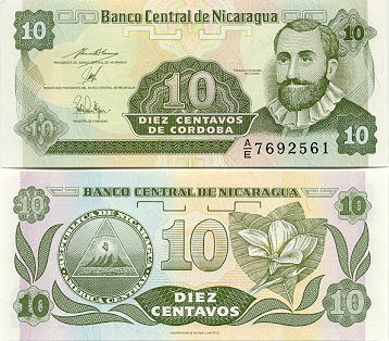 Nicaragua 10 Centavos (1991) (A/E 76272xx) UNC