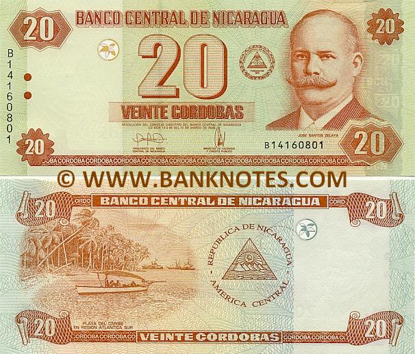 Nicaragua 20 Cordobas 2006 (B141608xx) UNC