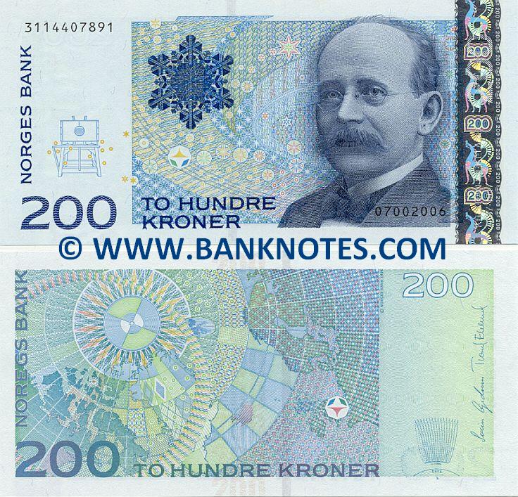 Norway 200 Kroner 2006 (07002006/3114407892) UNC