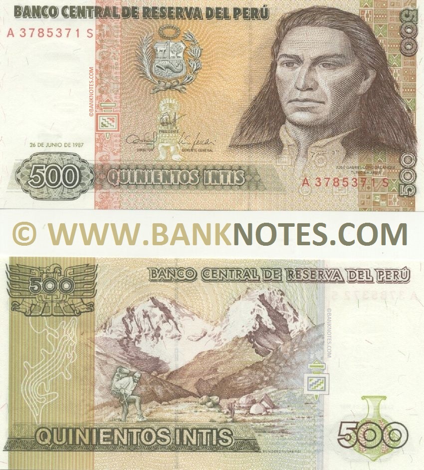 Peru 500 Intis 1987 (A37853xxS) UNC