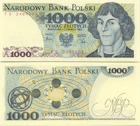 Poland 1000 Zlotych 1982 (DW 04506xx) UNC