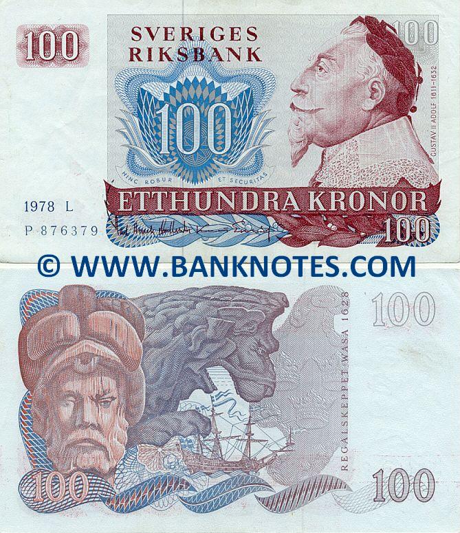 Sweden 100 Kronor 1981 (F-E071132) (lt. circulated) XF