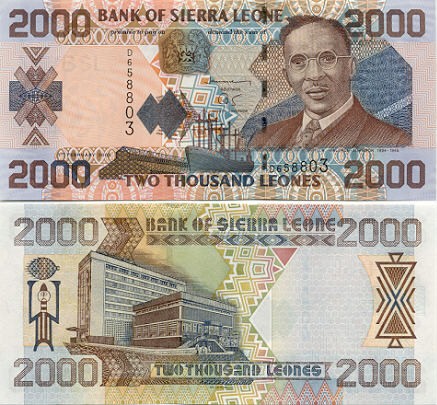 Sierra Leone 2000 Leones 2002 (D658806) UNC