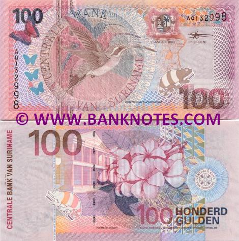 Suriname 100 Gulden 2000 (AP010551) UNC