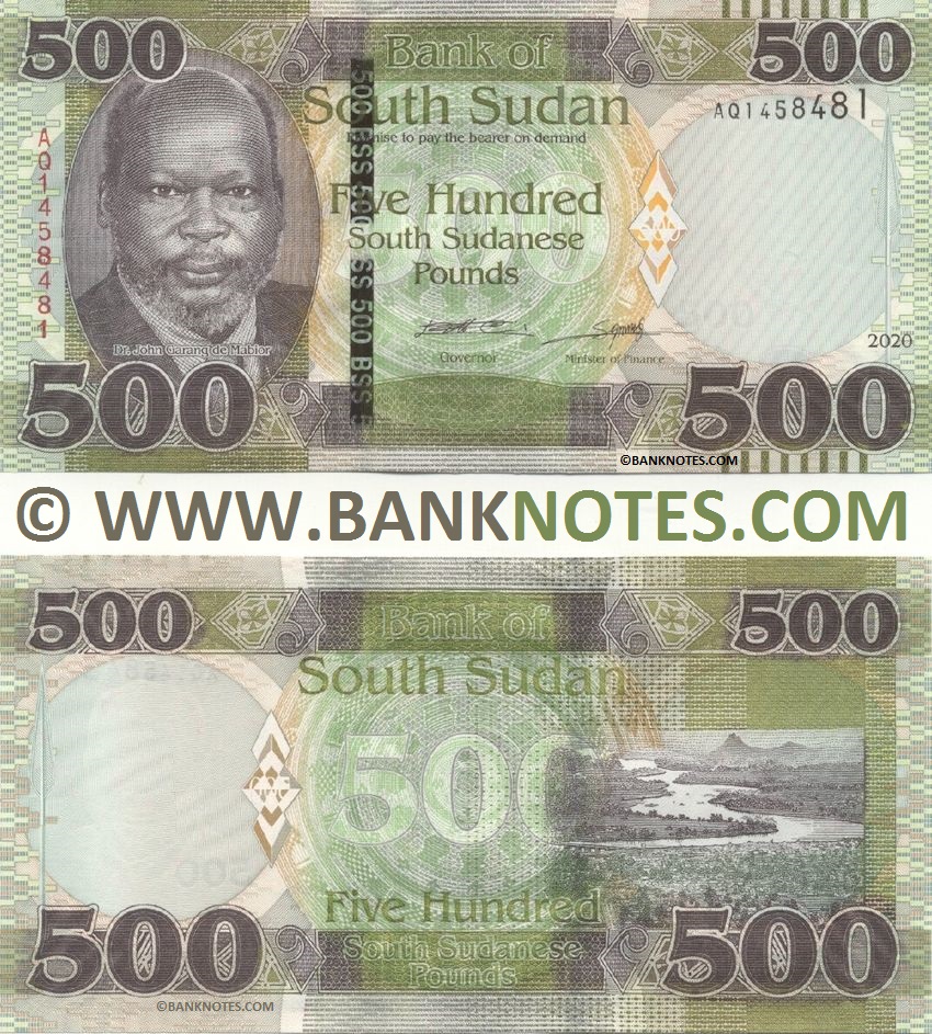 South Sudan 500 Pounds 2020 (AQ1458481) UNC
