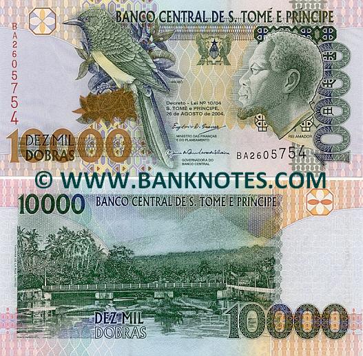 São Tomé e Príncipe 10000 Dobras 26.8.2004 (BA26057xx) UNC