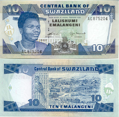 Swaziland 10 Emalangeni 1997 (AH297007) UNC