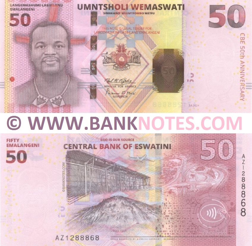 Eswatini (Swaziland) 50 Emalangeni 1.4.2024 (AZ1288877) UNC
