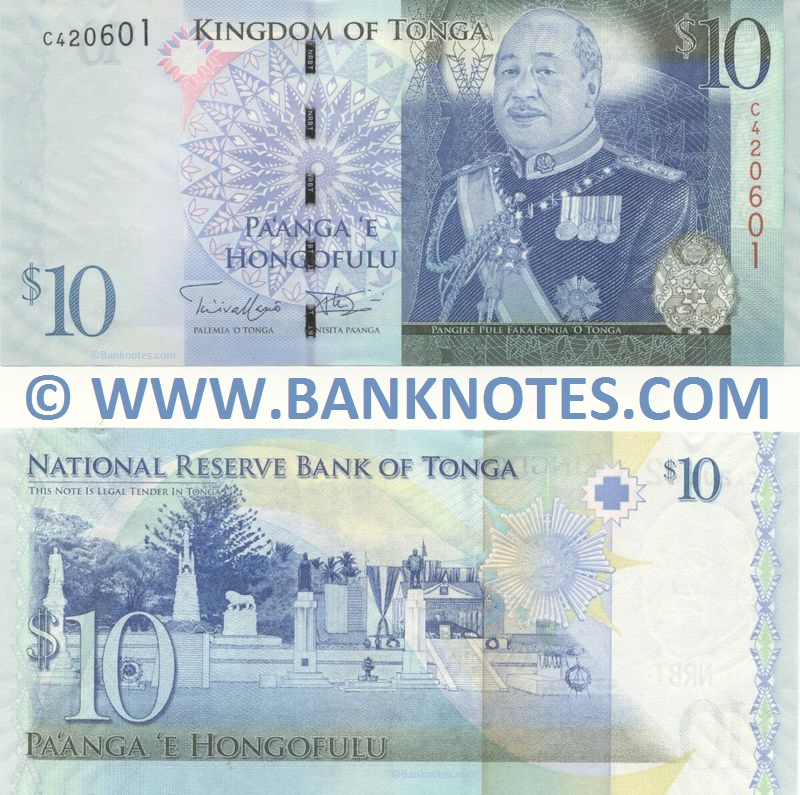 Tonga 10 Pa'anga (2011) (C4206xx) UNC