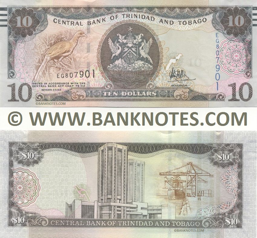 Trinidad & Tobago 10 Dollars (2017) (EG8079xx) UNC