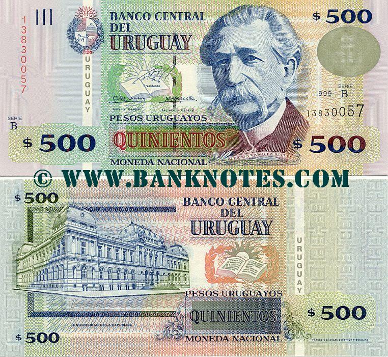 Uruguay 500 Pesos Uruguayos 1999 (B-13830057) UNC