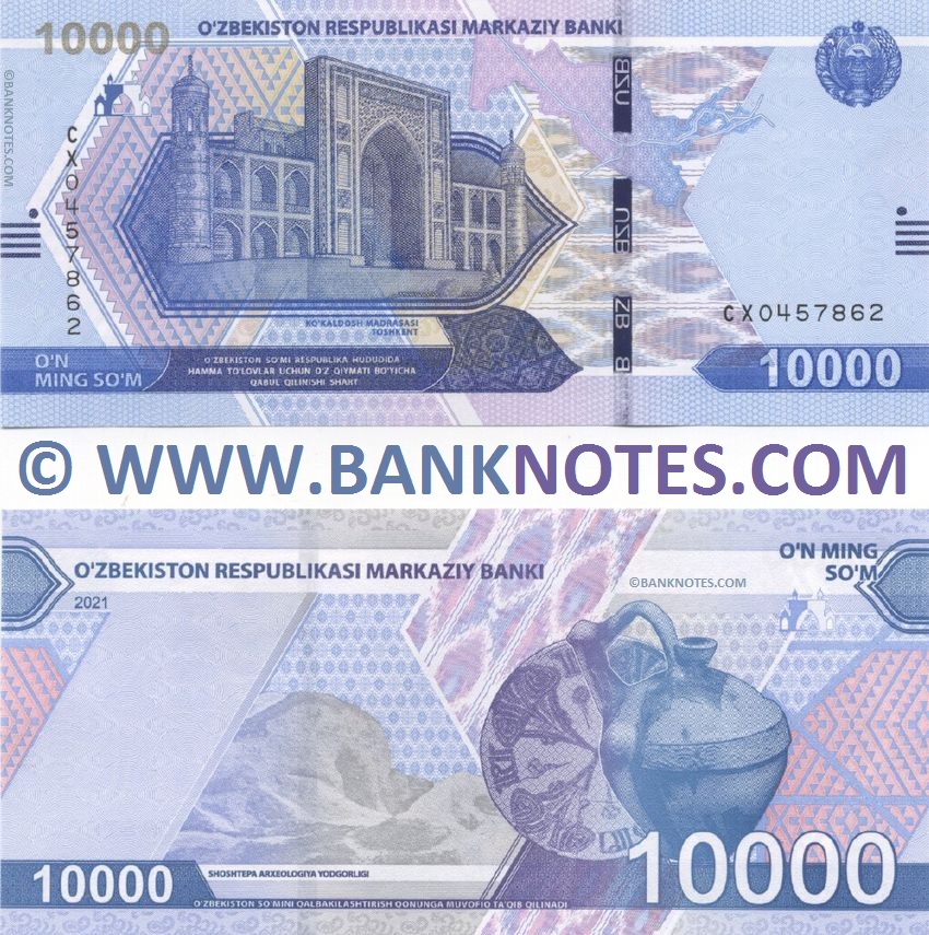 Uzbekistan 10000 So´m 2021 (CX04578xx) UNC