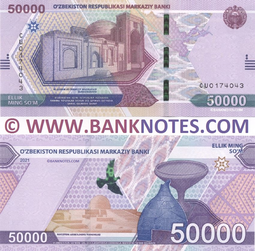 Uzbekistan 50000 So´m 2021 (CU01740xx) UNC