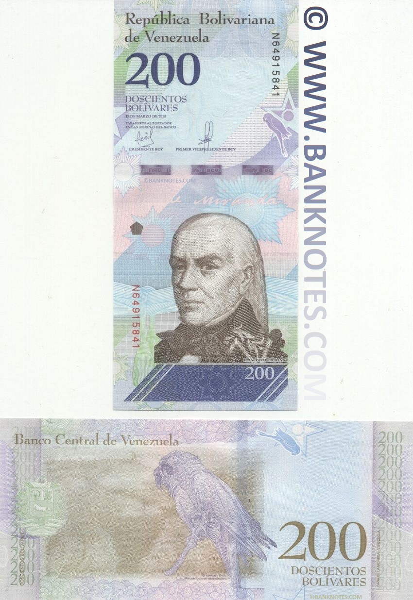 Venezuela 200 Bolivares 13.3.2018