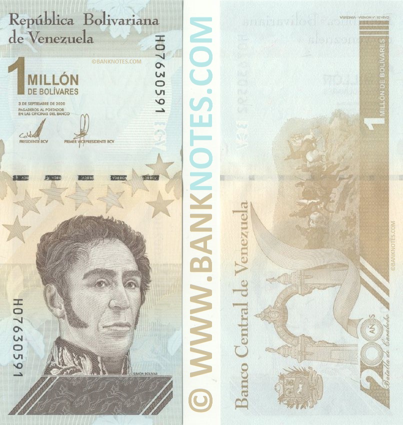 Venezuela 1,000,000 Bolivares 3.9.2020 (C684701xx) UNC