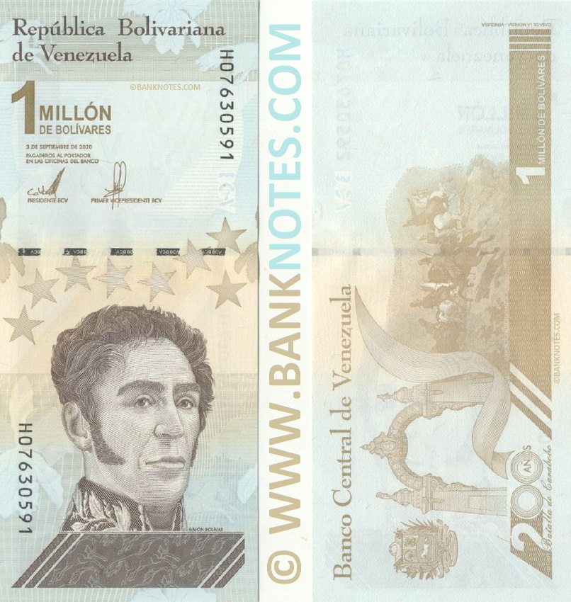 Venezuela 1,000,000 Bolivares 3.9.2020 (H-089417xx) UNC