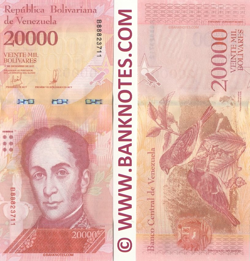 Venezuela 20000 Bolivares 13.12.2017 (B-888237xx) UNC