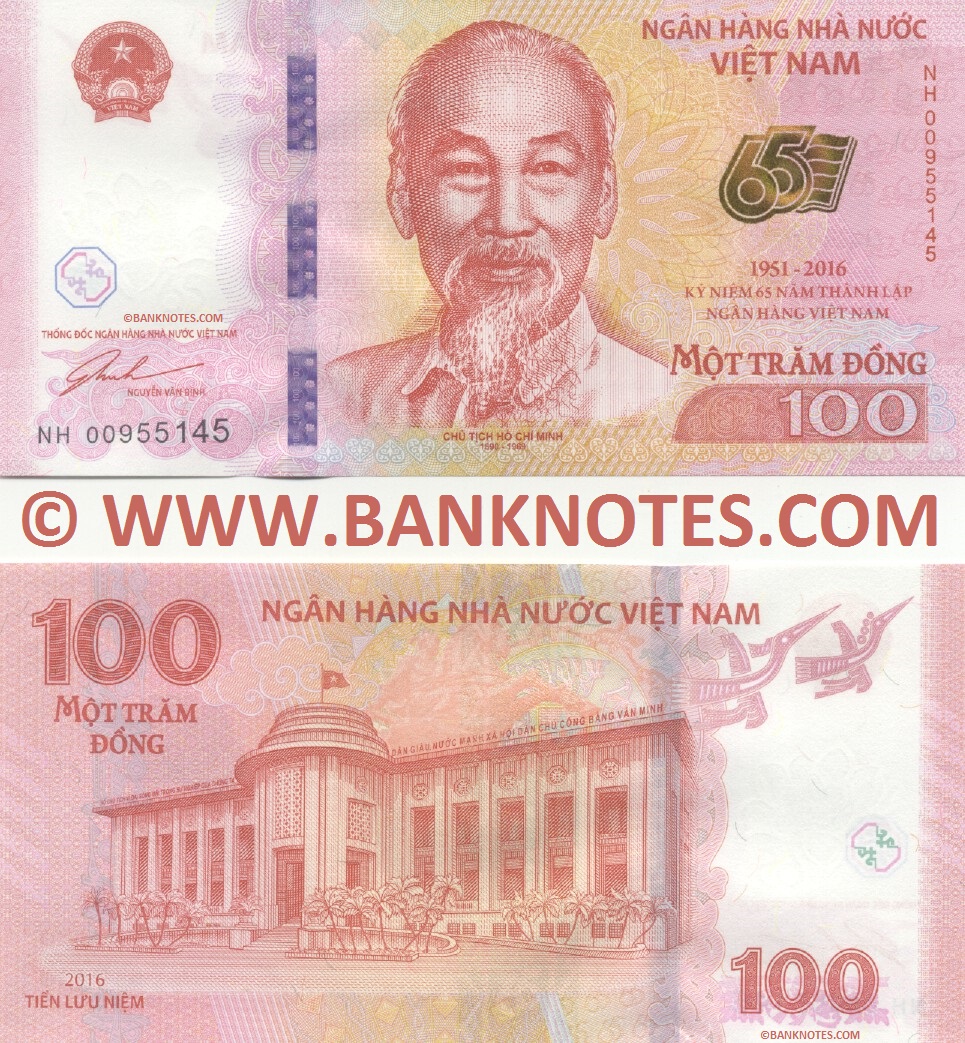 Viet-Nam 100 Dong 2016 (NH0095514x) UNC