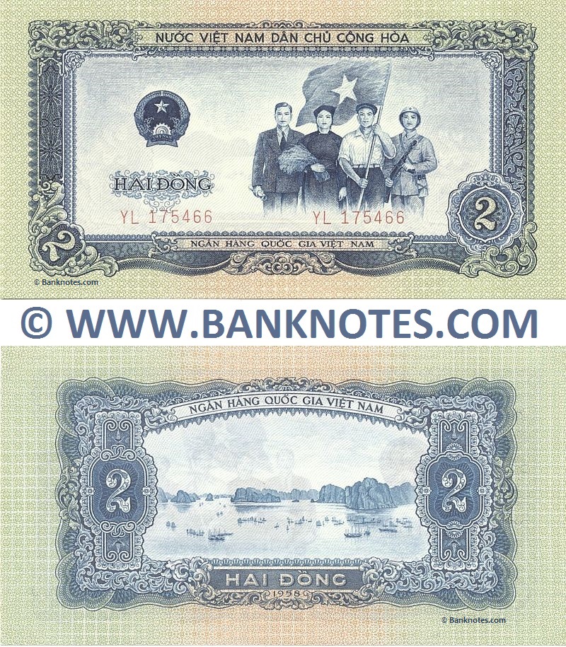 Viet-Nam 2 Dong 1958 (YL 175466) UNC