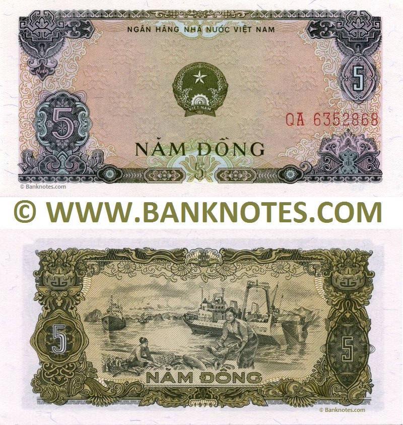 Viet-Nam 5 Dong 1976 (QA 6352868) UNC