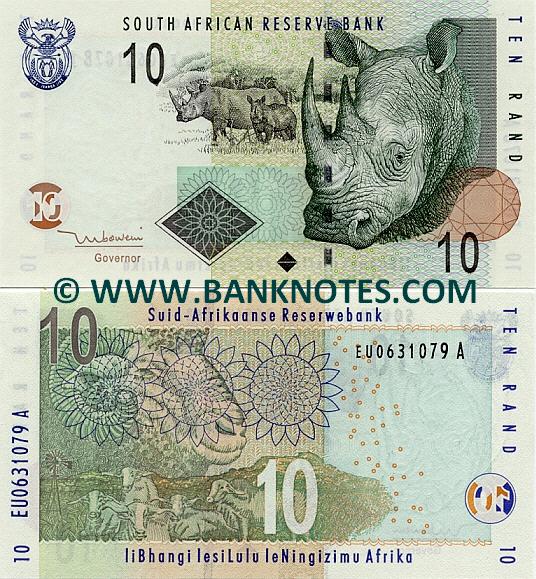 South Africa 10 Rand (2005) (EU06822xx A) UNC