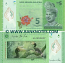 Malaysia 5 Ringgit (2011) (polymer) (AA19550xx) UNC