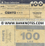 Italy Mini-Cheque 100 Lire 6.4.1977 (Il Banco Ambrosiano, Milano) (991486554) (circulated) VG-F