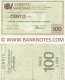 Italy Mini-Cheque 100 Lire 7.10.1977 (Credito Varesino, Varese) (812273841) (circulated) F