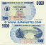 Zimbabwe 5000 Dollars 2007 (AA06246xx) UNC