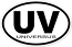 International oval sticker "UV - Universus"