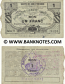 France 1 Franc 1916 (Avesnes et de Solesmes) (1/29781) (circulated) VF+