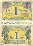 France 1 Franc 1917—1922 (CC de Grenoble) (Nº37/004421) (circulated) F-VF