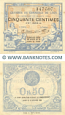 France 50 Centimes 1922 (CC de Lyon) (Nº26/347507) (circulated) VF-XF