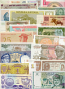 Banknote Country-Set of 50 different countries banknotes UNC
