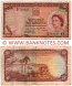 Rhodesia and Nyasaland 10 Shillings 13.5.1957 (W/9 723157) (circulated) F-VF