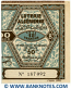 Algeria lottery half-ticket 50 Francs 1941. Serial # 187092 UNC-