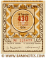 Algeria lottery 1/2 ticket 430 Francs 1956 Serial # 224679 AU