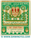 Algeria lottery 1/2 ticket 430 Francs 1953 Serial # 245726 AU