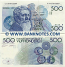 Belgium 500 Francs (1982-98) (Sig: Lakière & Godeaux) (40704598166) (circulated) F-VF