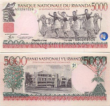 Rwanda 5000 Francs 1998 (AG0987386) UNC