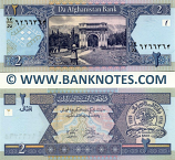 Afghanistan 2 Afghanis (2002) (Serial # 14/vao-dal 62663xx) UNC