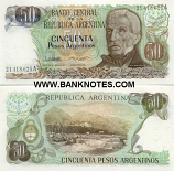Argentina 50 Pesos Argentinos (1983-85) (21.418.6xxA) UNC